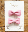 Alligator Hair Clip - Diya Bow Pigtail Pair Baby Wisp