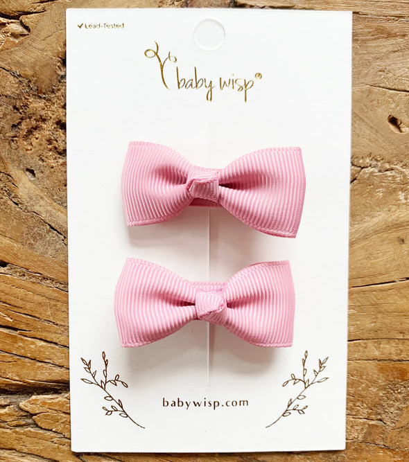 Alligator Hair Clip - Diya Bow Pigtail Pair Baby Wisp