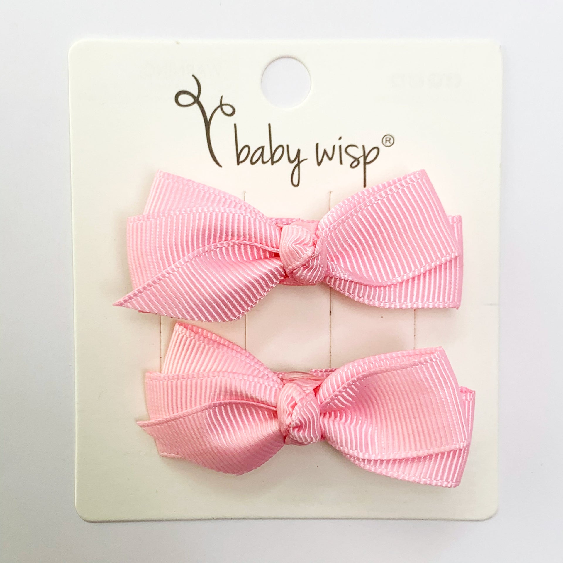 Baby Wisp Pollyanna Toddler Bows - Alligator Hair Clip - Pigtail Pair Black