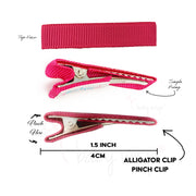 Aiyanna Toddler Bow - Alligator Hair Clip - Pigtail Pair Baby Wisp