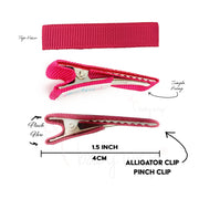 Pollyanna Toddler Ribbon Bows - Alligator Hair Clip - Lavender Baby Wisp