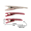Alligator Clip Barrette Pair - Red Baby Wisp