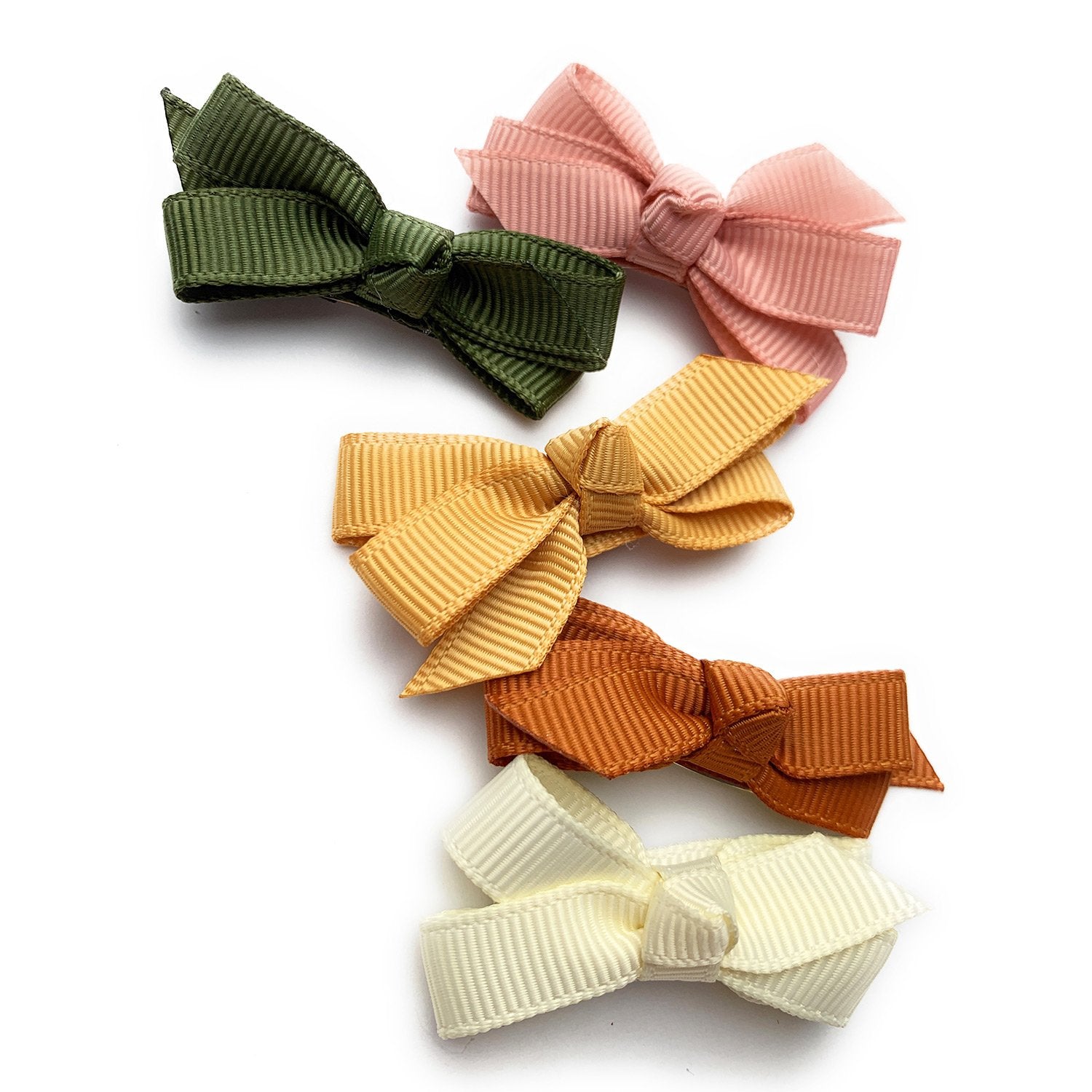 5 Small Snap Chelsea Boutique Bow Collection - Desert Spring Baby Wisp