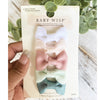 5 Small Snap Clips Charlotte Bow Collection- Faded Memory Baby Wisp