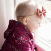 Infant Headband - Fanny Bow - White Baby Wisp