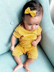 Medium Wisp Clip Baby Bow - Thali Faux Suede Bow Baby Wisp