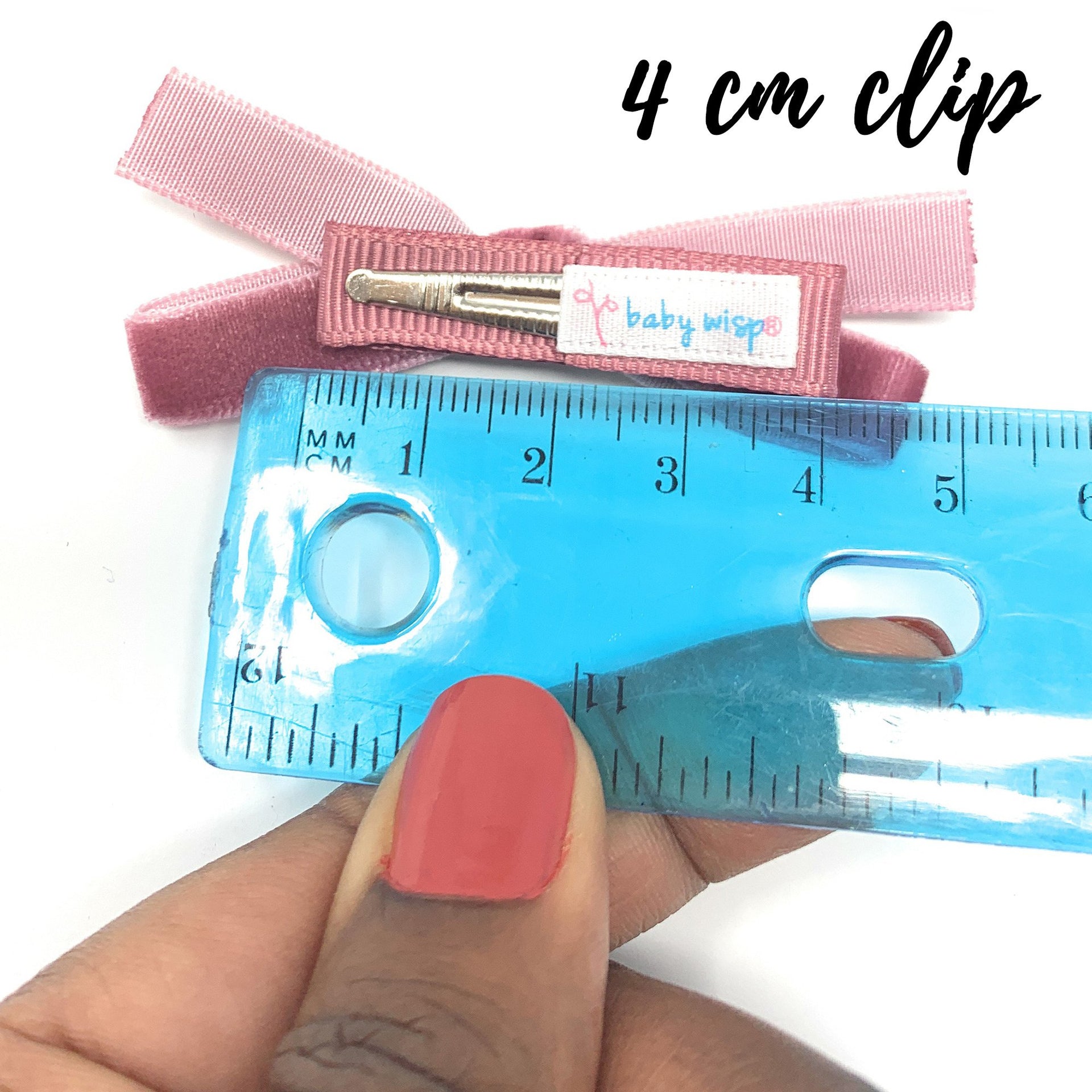4 pack Velvet Alligator Clips School Girl Tied bows Ponytails Baby Wisp