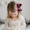 Americana Bow Pinch Clip - Ballet Pink Baby Wisp