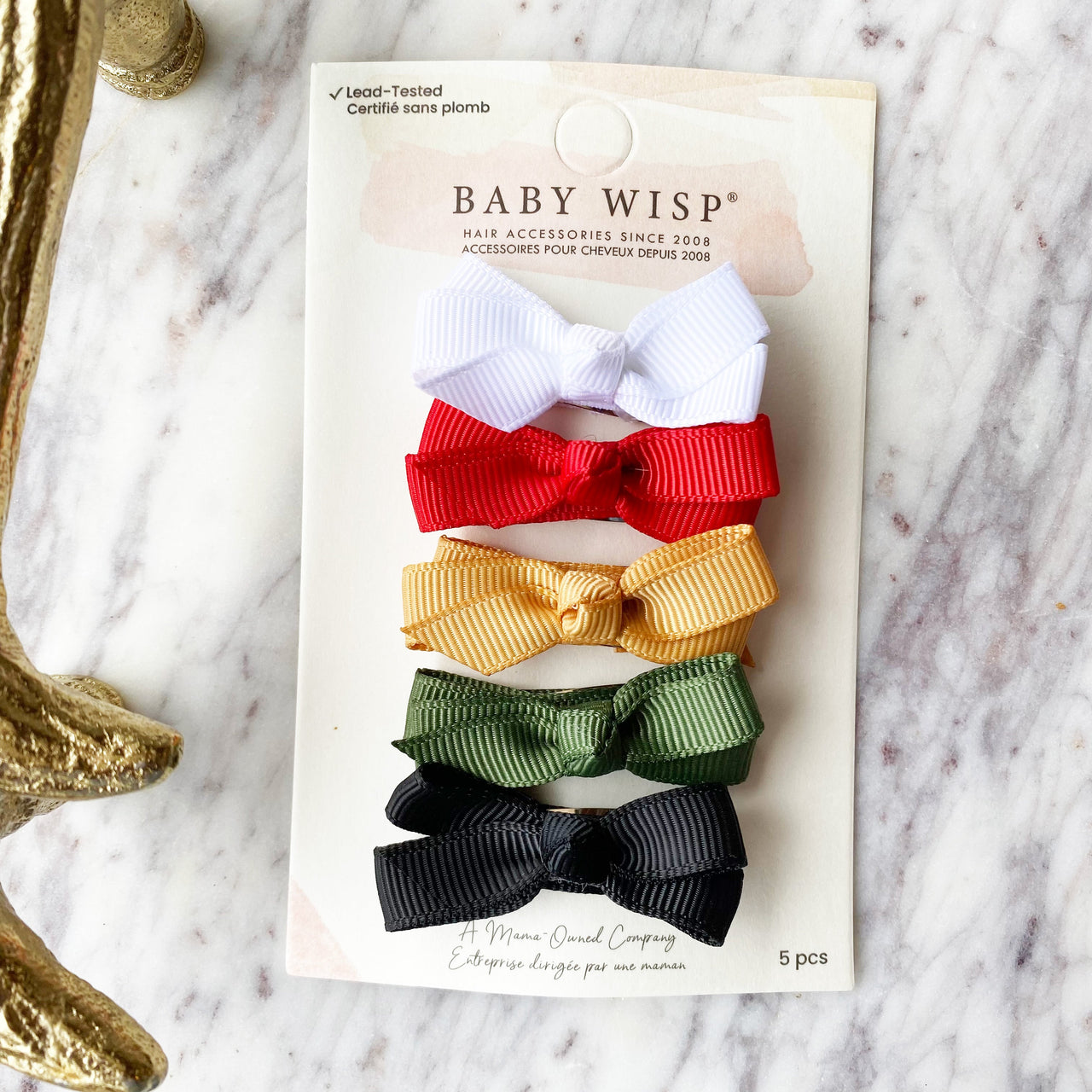 5 Small Snap Chelsea Boutique Bow Collection - Elf Baby Wisp