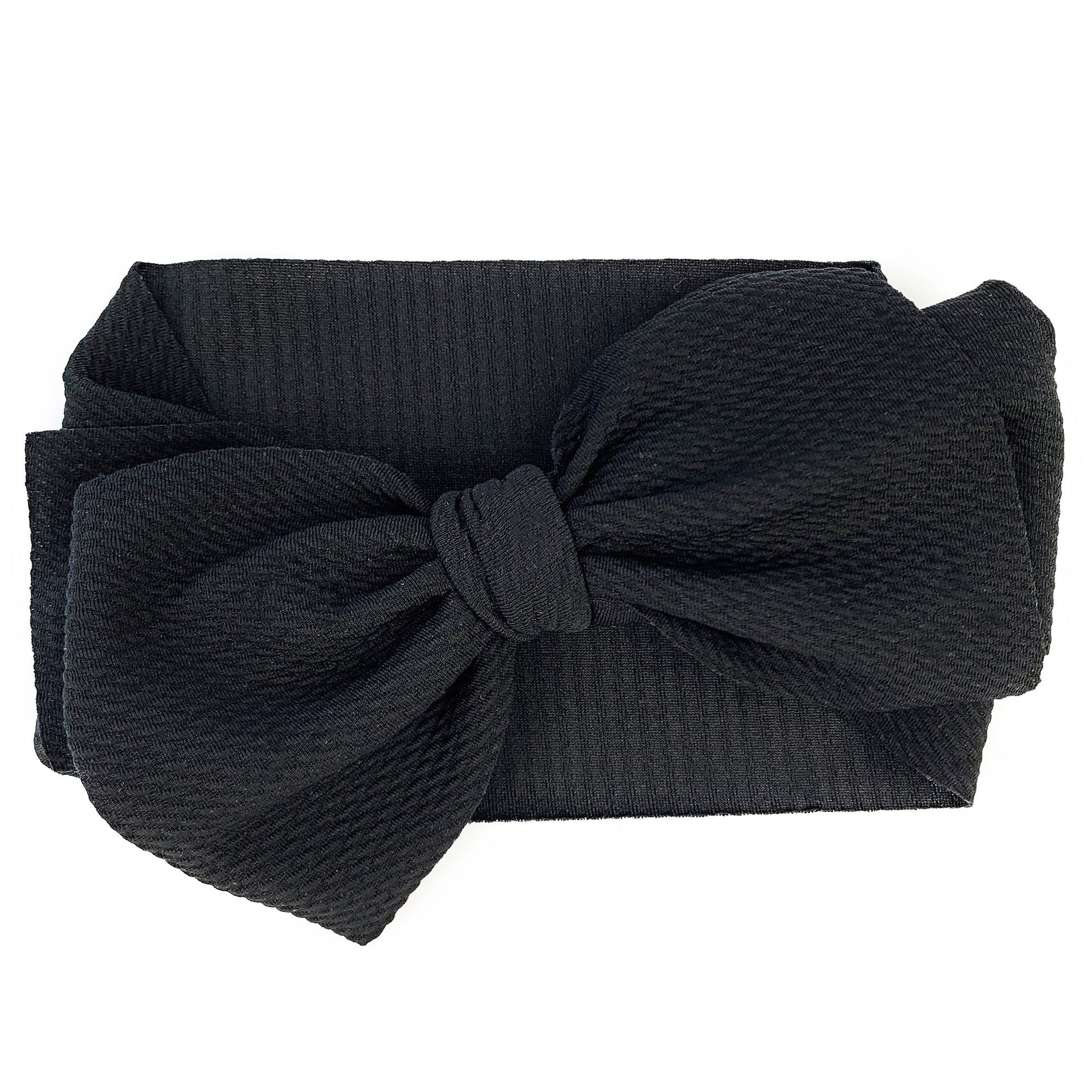 Lana Large Bow Headband - Extra Wide Headwrap Baby Wisp