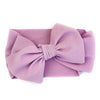 Lana Bow Headband - Extra Wide Infant Headwrap - Lavender Baby Wisp
