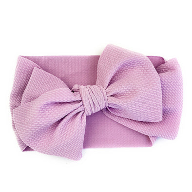 Lana Large Bow Headband - Extra Wide Headwrap Baby Wisp