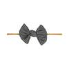 Knotted Bow - Skinny Nylon Headband Baby Wisp