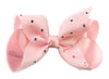 Americana Bow Pinch Clip - Sparkle - Light Pink Baby Wisp