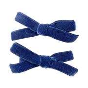 Velvet Ribbon Bows Alligator Clips - Pigtail Bows for Valentine's Baby Wisp