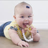 Mini Latch Tuxedo Grosgrain Bow - Peony Warm Blush Baby Wisp