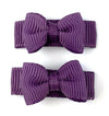 Grosgrain Tuxedo Ribbon Bow - 2 Snap Clips Baby Wisp