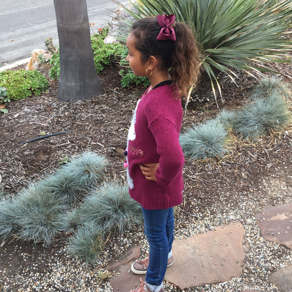 Americana Bow Pinch Clip - Ballet Pink Baby Wisp