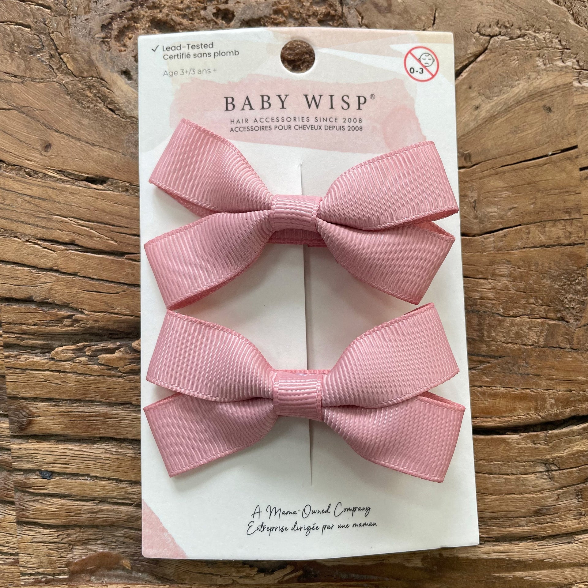Sandra- 2 Pigtail Bows- Alligator Hair Clip Baby Wisp