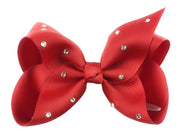 Americana 4 Inch Bow Pinch Clip - Sparkle Baby Wisp