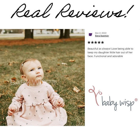 6 Small Snap Ribbon Lined Clips - Heartfelt Hug Baby Wisp