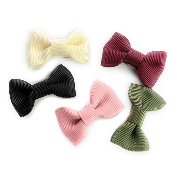 5 Small Snap Clips Charlotte Bow Collection - Napa Valley Baby Wisp