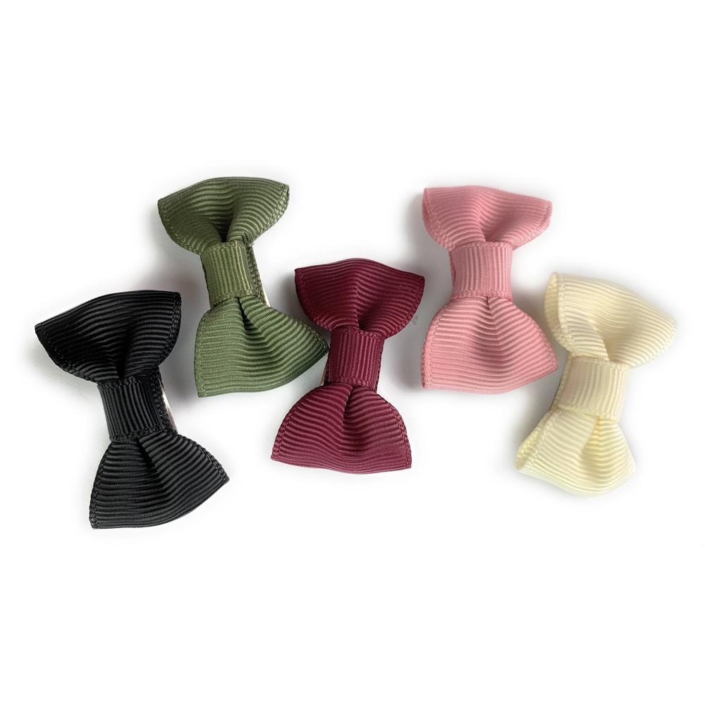 5 Small Snap Clips Charlotte Bow Collection - Napa Valley Baby Wisp