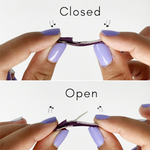5 Small Snap Clips Mini Bows Tuxedo - Purple Tulips Baby Wisp