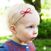 3 Baby Bow Headbands - Christmas Gift Set Baby Wisp