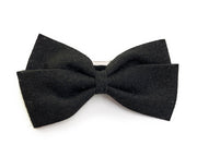 Medium Wisp Clip Baby Bow - Thali Faux Suede Bow Baby Wisp