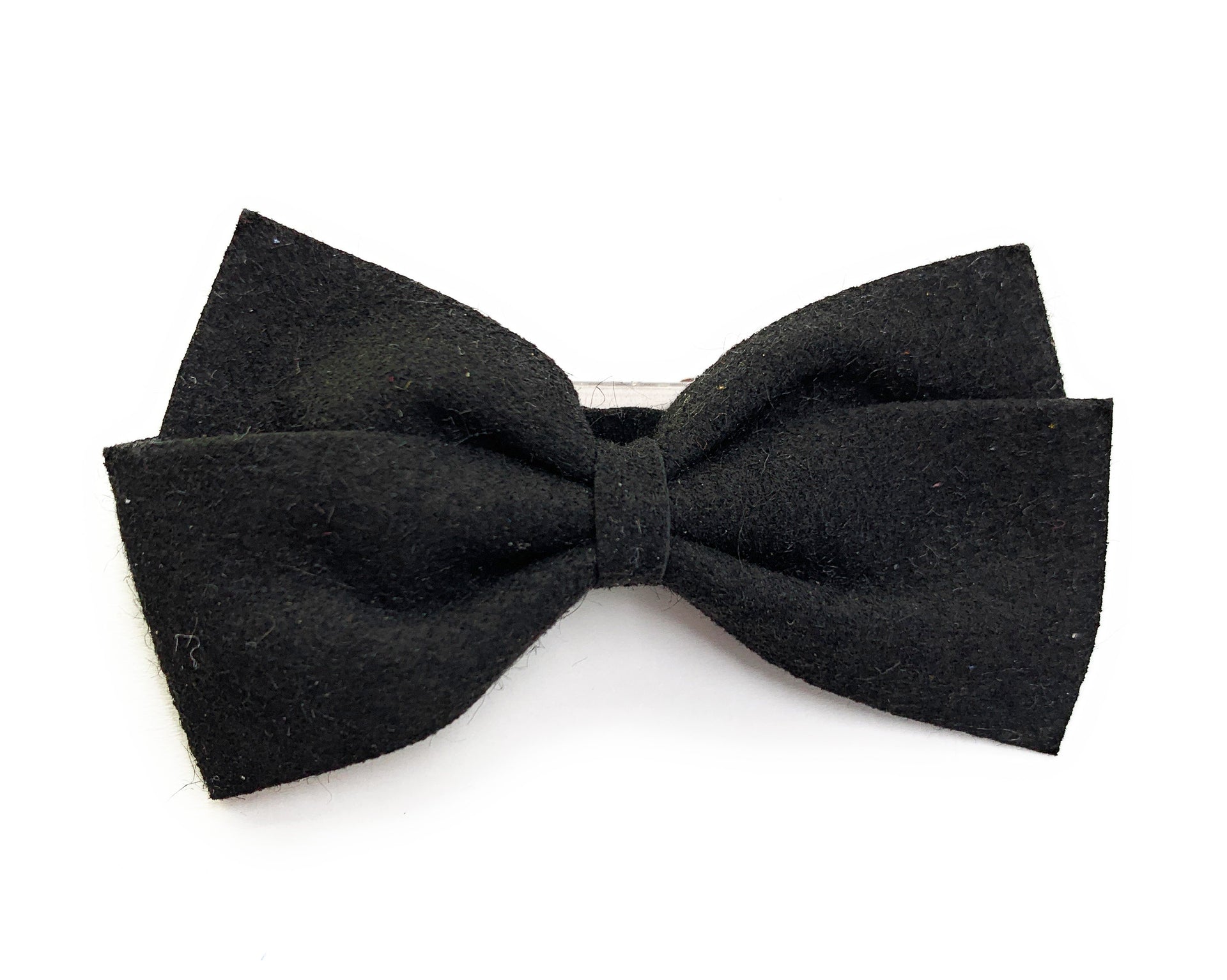 Medium Wisp Clip Baby Bow - Thali Faux Suede Bow Baby Wisp