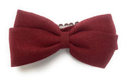 Medium Wisp Clip Baby Bow - Thali Faux Suede Bow Baby Wisp