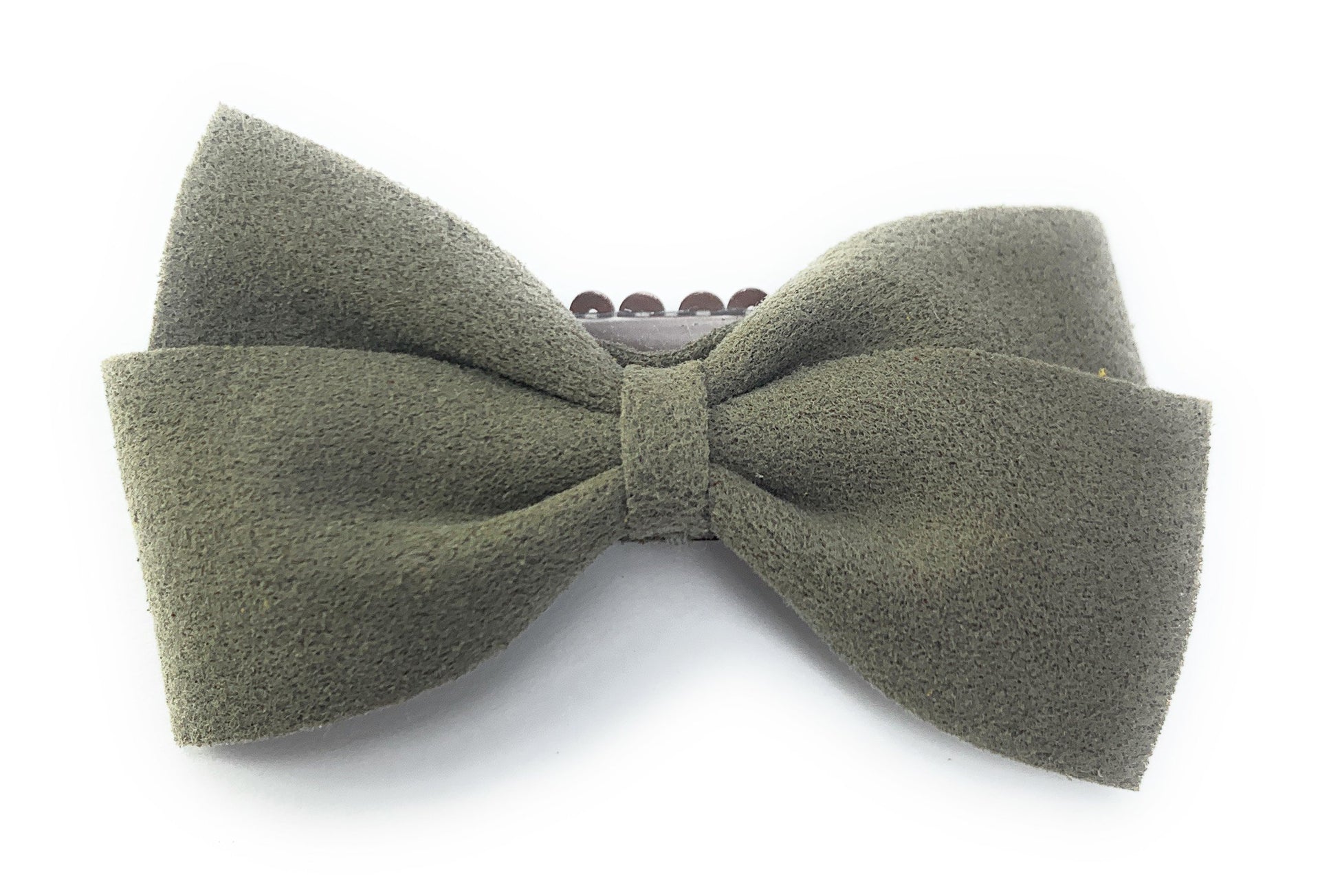 Medium Wisp Clip Baby Bow - Thali Faux Suede Bow Baby Wisp