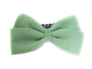 Medium Wisp Clip Baby Bow - Thali Faux Suede Bow Baby Wisp