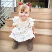 Aiyanna Toddler Bow - Alligator Hair Clip - Moss Baby Wisp