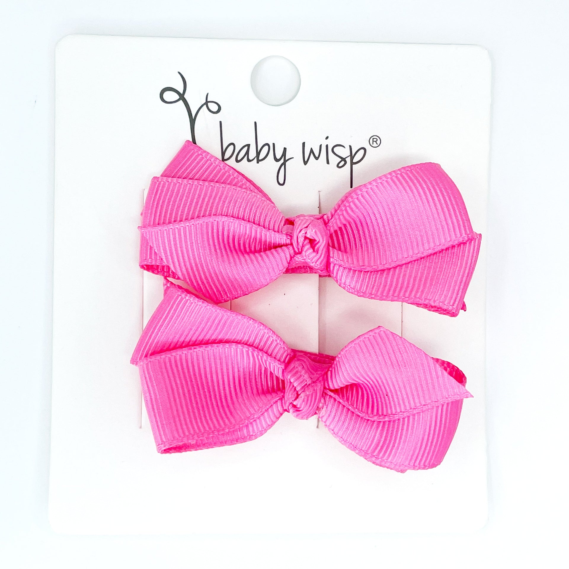 Aiyanna Toddler Bow - Alligator Hair Clip - Pigtail Pair Baby Wisp