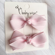 Aiyanna Toddler Bow - Alligator Hair Clip - Pigtail Pair Baby Wisp
