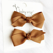 Aiyanna Toddler Bow - Alligator Hair Clip - Pigtail Pair Baby Wisp
