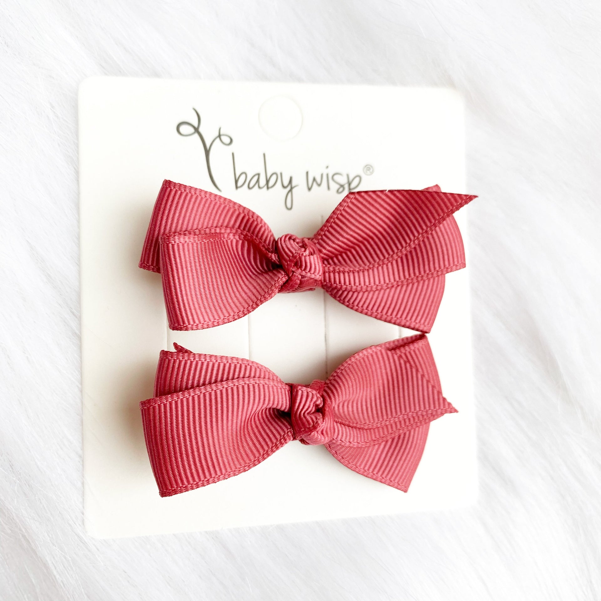 Aiyanna Toddler Bow - Alligator Hair Clip - Pigtail Pair Baby Wisp