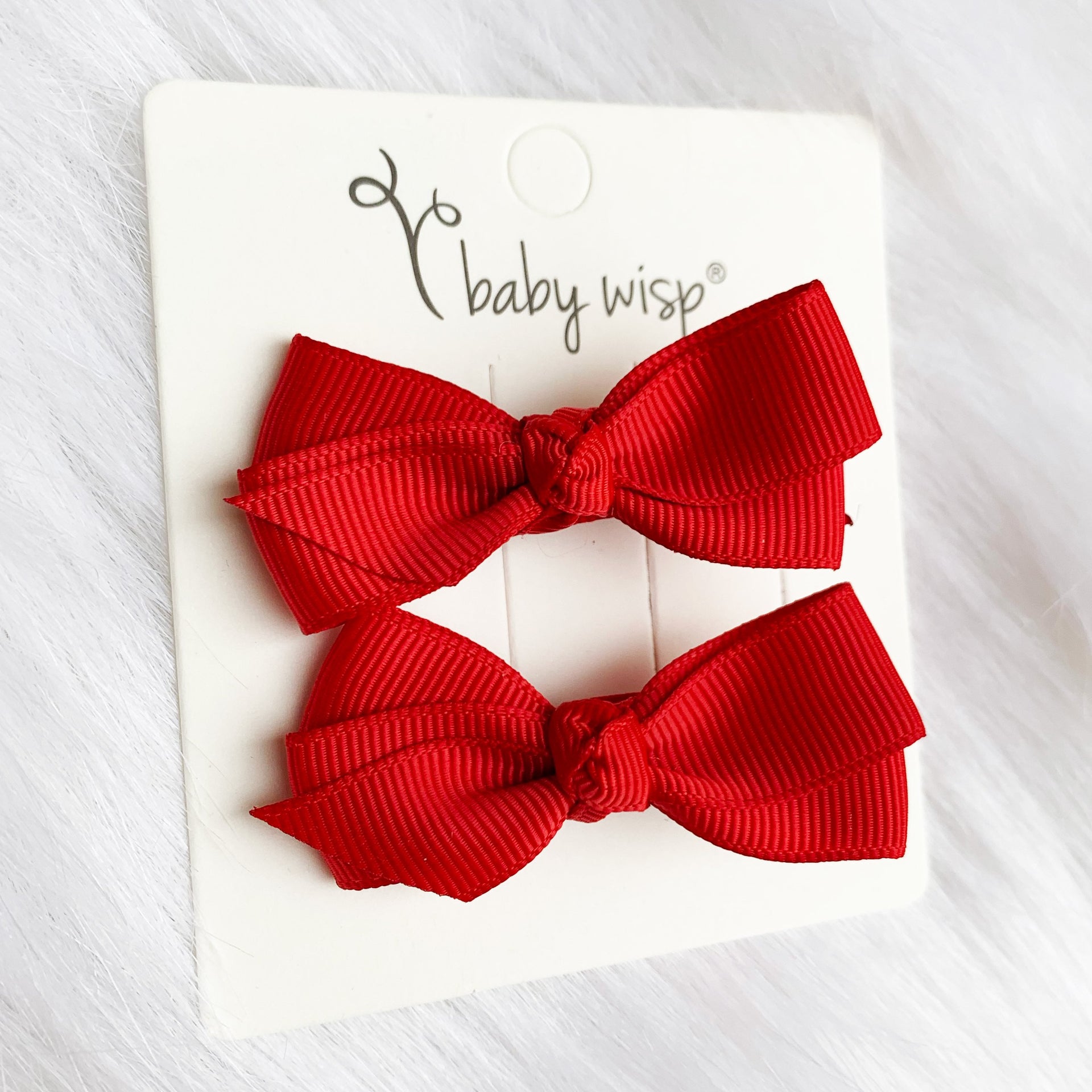 Aiyanna Toddler Bow - Alligator Hair Clip - Pigtail Pair Baby Wisp