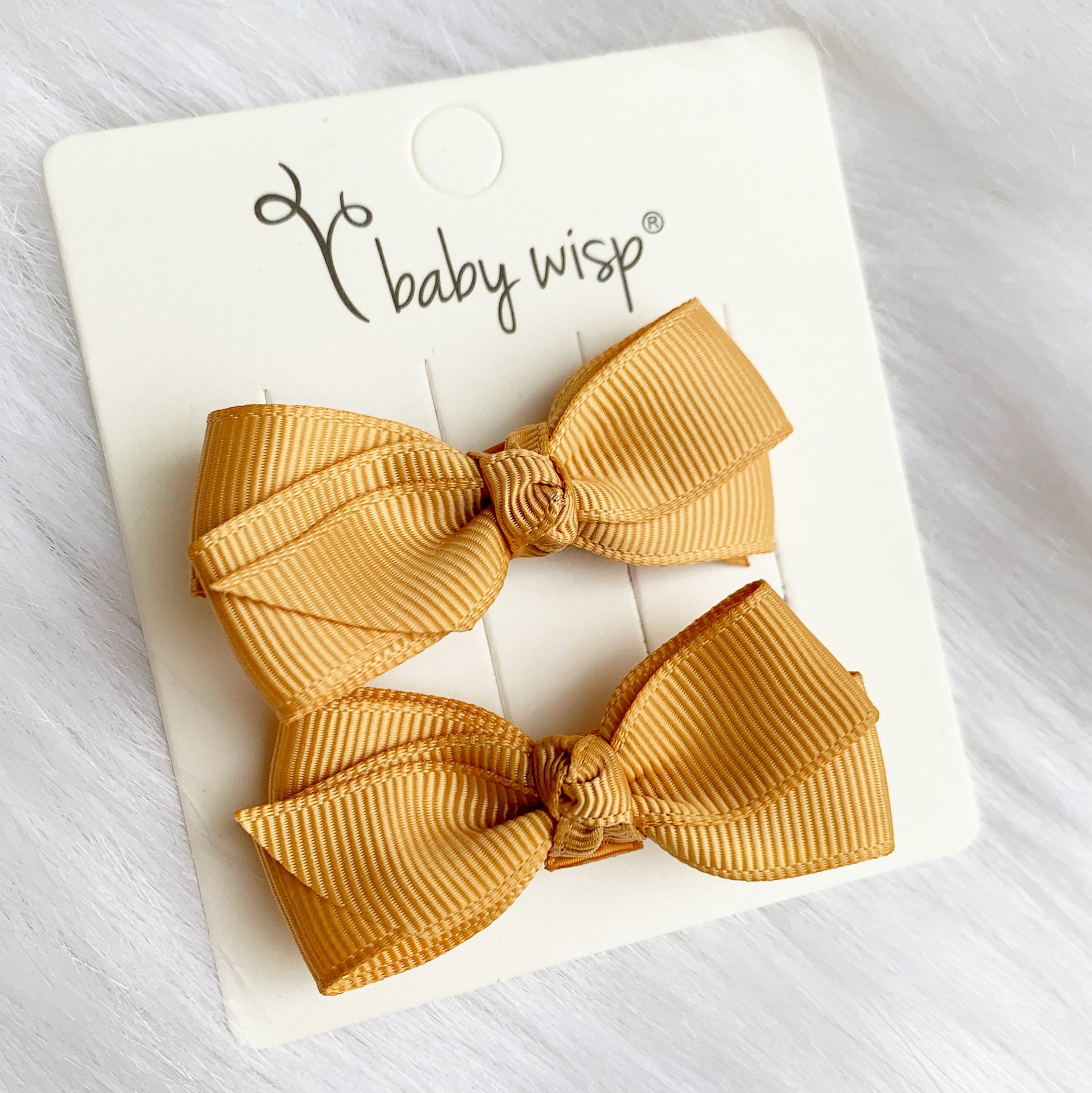 Aiyanna Toddler Bow - Alligator Hair Clip - Pigtail Pair Baby Wisp