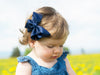 Americana Bow Pinch Clip - Cream Baby Wisp