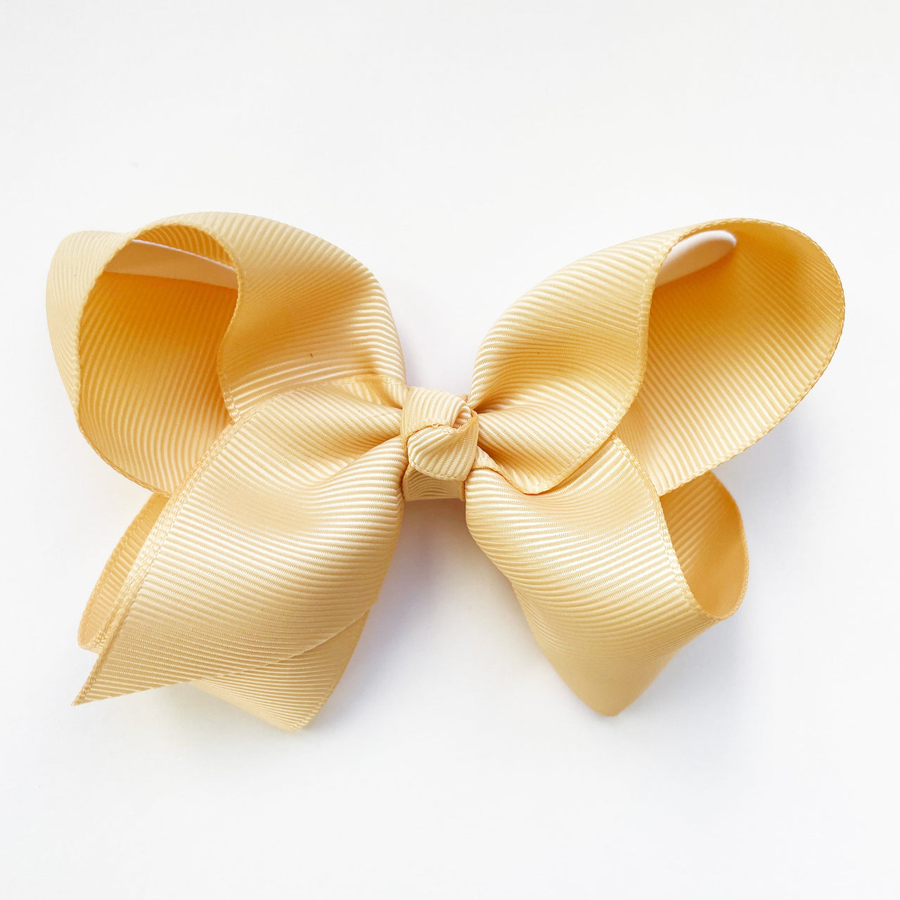 Americana Bow Pinch Clip - Wheat Baby Wisp