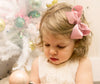 Americana Bow Pinch Clip - Sparkle - White Baby Wisp