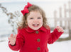 Americana Bow Pinch Clip - Sparkle - White Baby Wisp