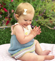 3 Mixed Style Mini Wisp Clips Infant Bows Hair Clips - Holiday Gift Set Baby Wisp