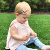 Mini Latch Clip Classic Fan Out Ribbon Bow Baby Wisp