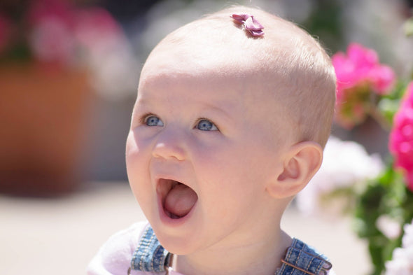 Grosgrain Tuxedo Bow Snap Clip - Single Hair Bow - Millennial Pink Baby Wisp