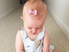 Mini Latch Wisp Clip - Charlotte Bow - Tulip Pink Baby Wisp