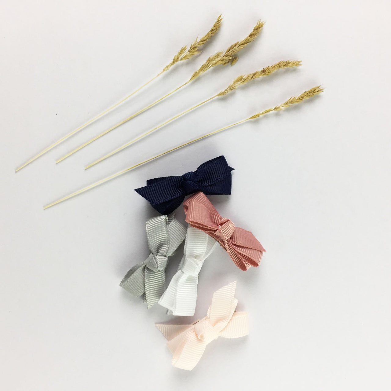 5 Small Snap Clips Chelsea Boutique Bow Collection - Baby Hype Baby Wisp